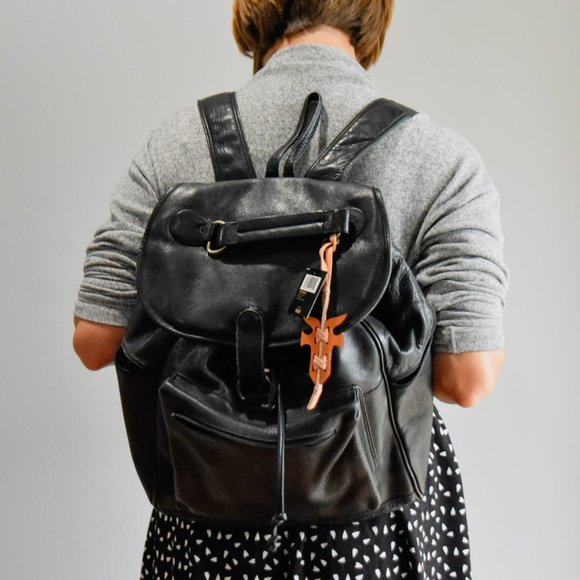 Frye Handbags - Vintage Frye Black Backpack
